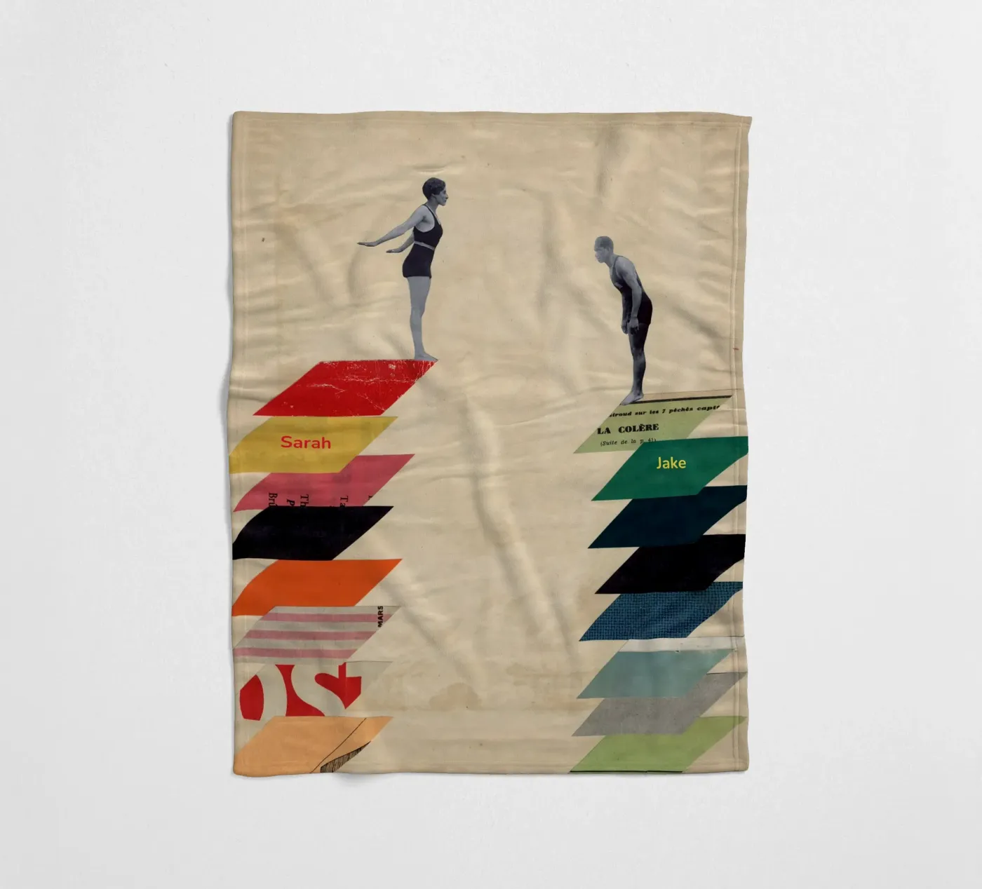 Samen fleecedeken van Cassia Beck Collage