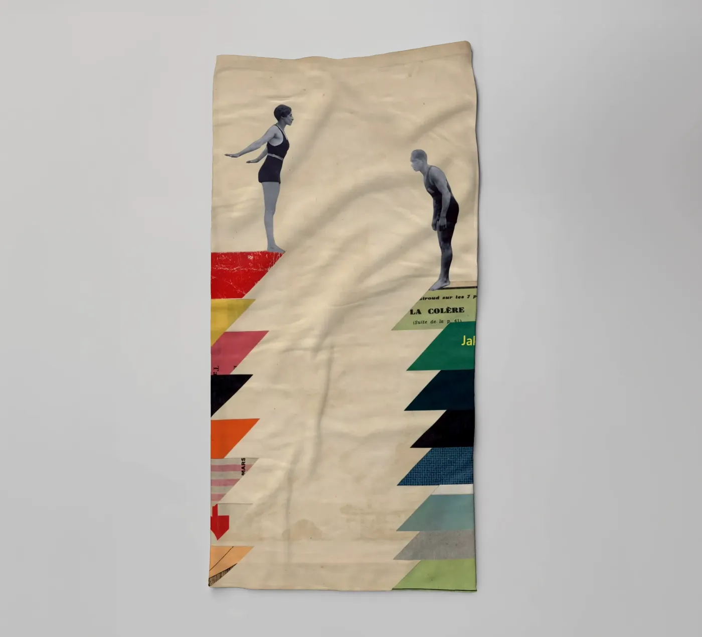Samen badhanddoek van Cassia Beck Collage