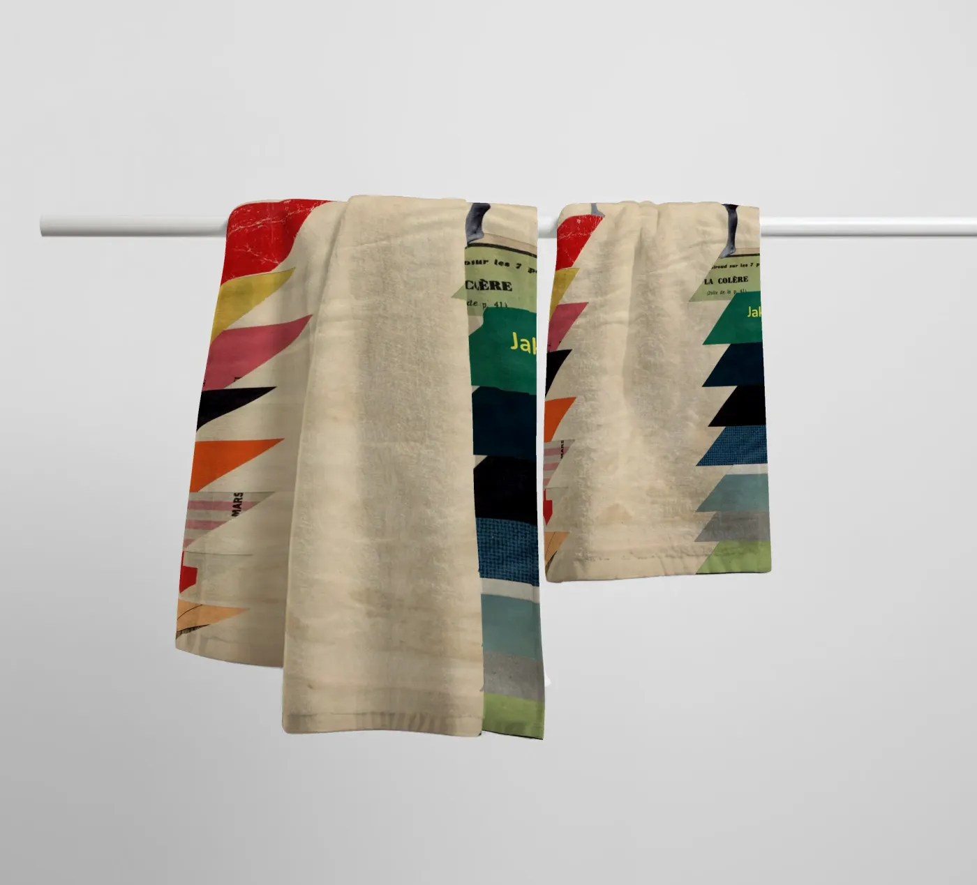 Samen badhanddoek van Cassia Beck Collage