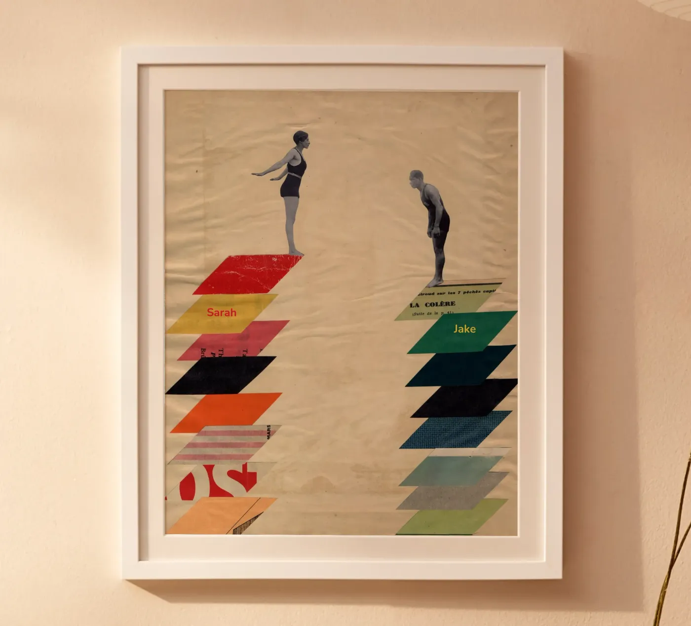 Together poster van Cassia Beck Collage