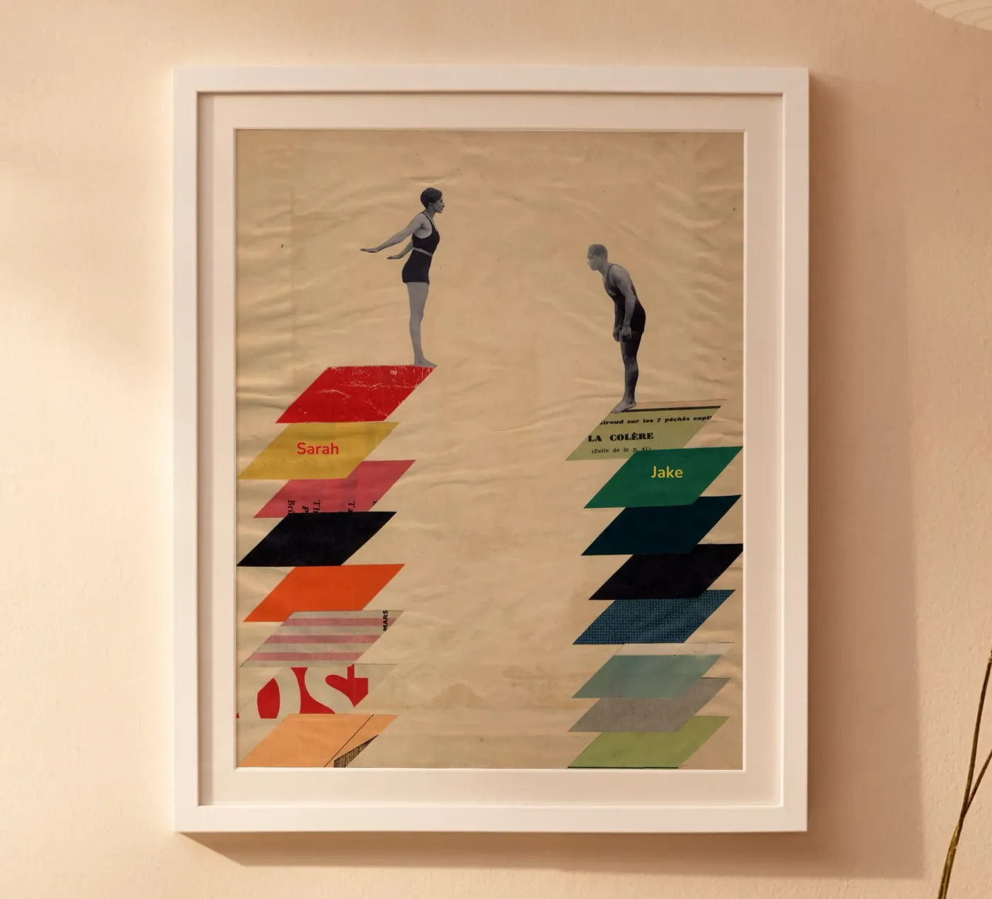 Gemeinsam Poster von Cassia Beck Collage