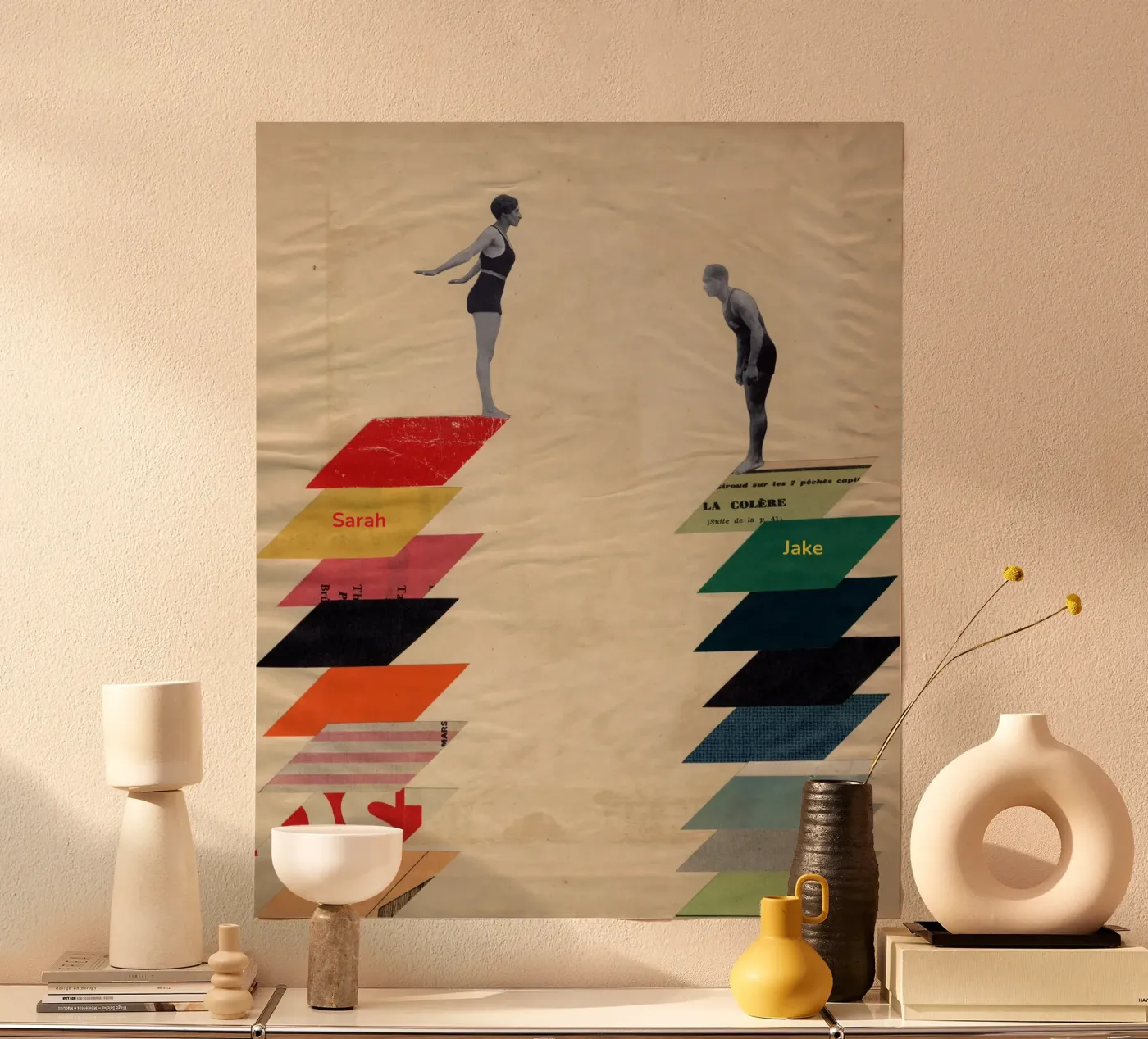 Together poster van Cassia Beck Collage