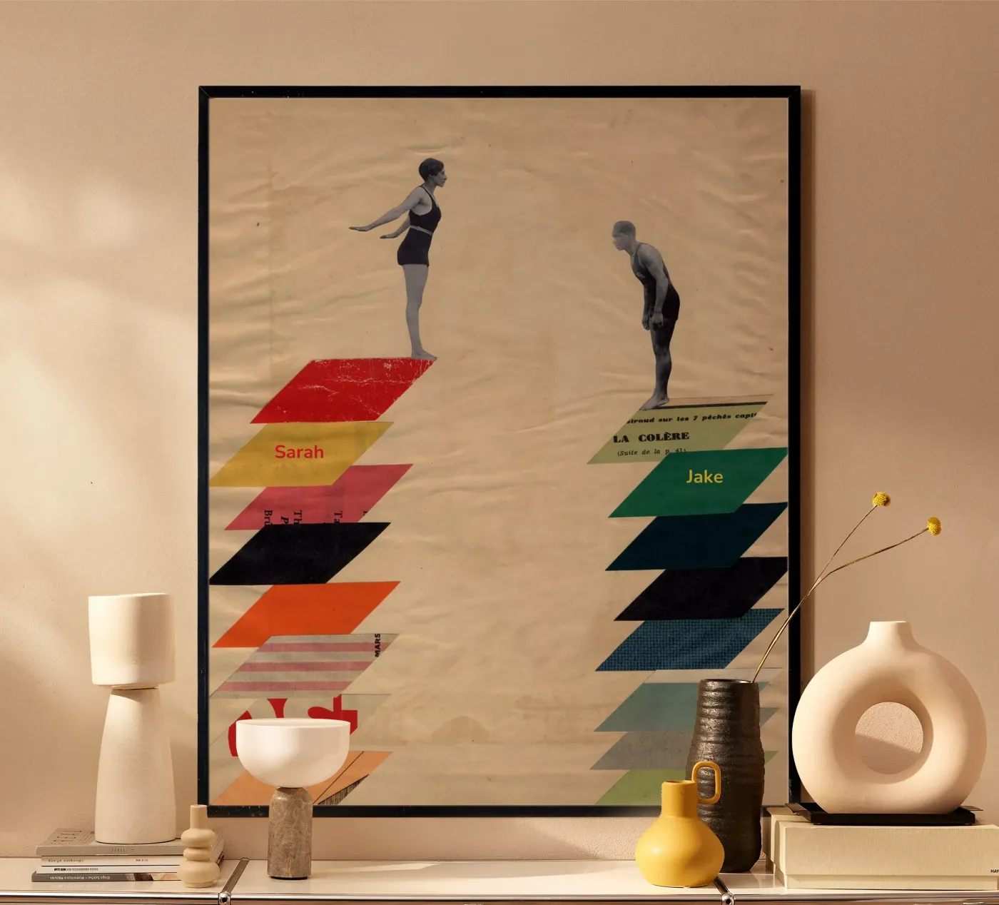 Together poster van Cassia Beck Collage
