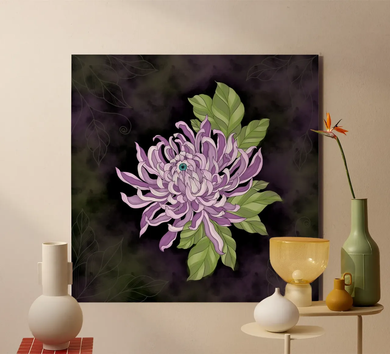 Chrysanthemum alluminio dibond da Vivi Nicolin