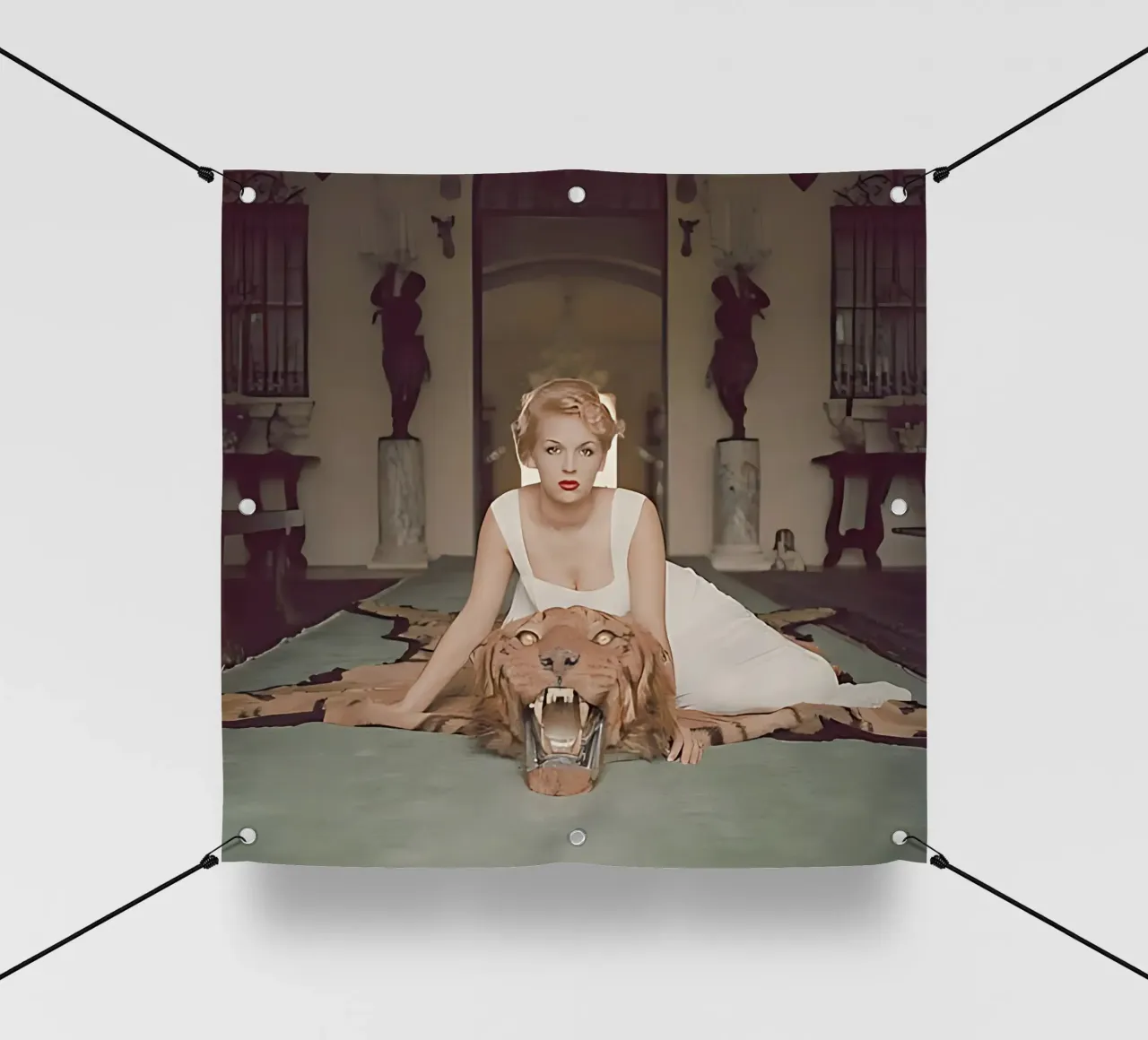 Slim Aarons - La bella e la bestia telo in pvc da kaitlinparkershop