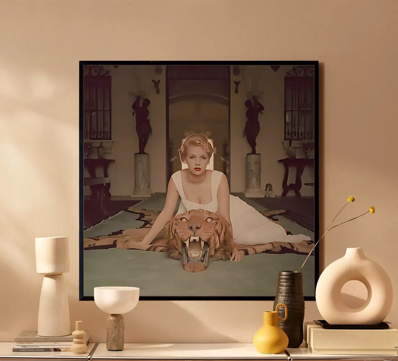 Slim Aarons - La bella e la bestia carta hahnemühle da kaitlinparkershop