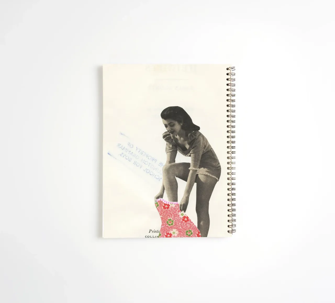 Adorn spiral notebook by Cassia Beck Collage