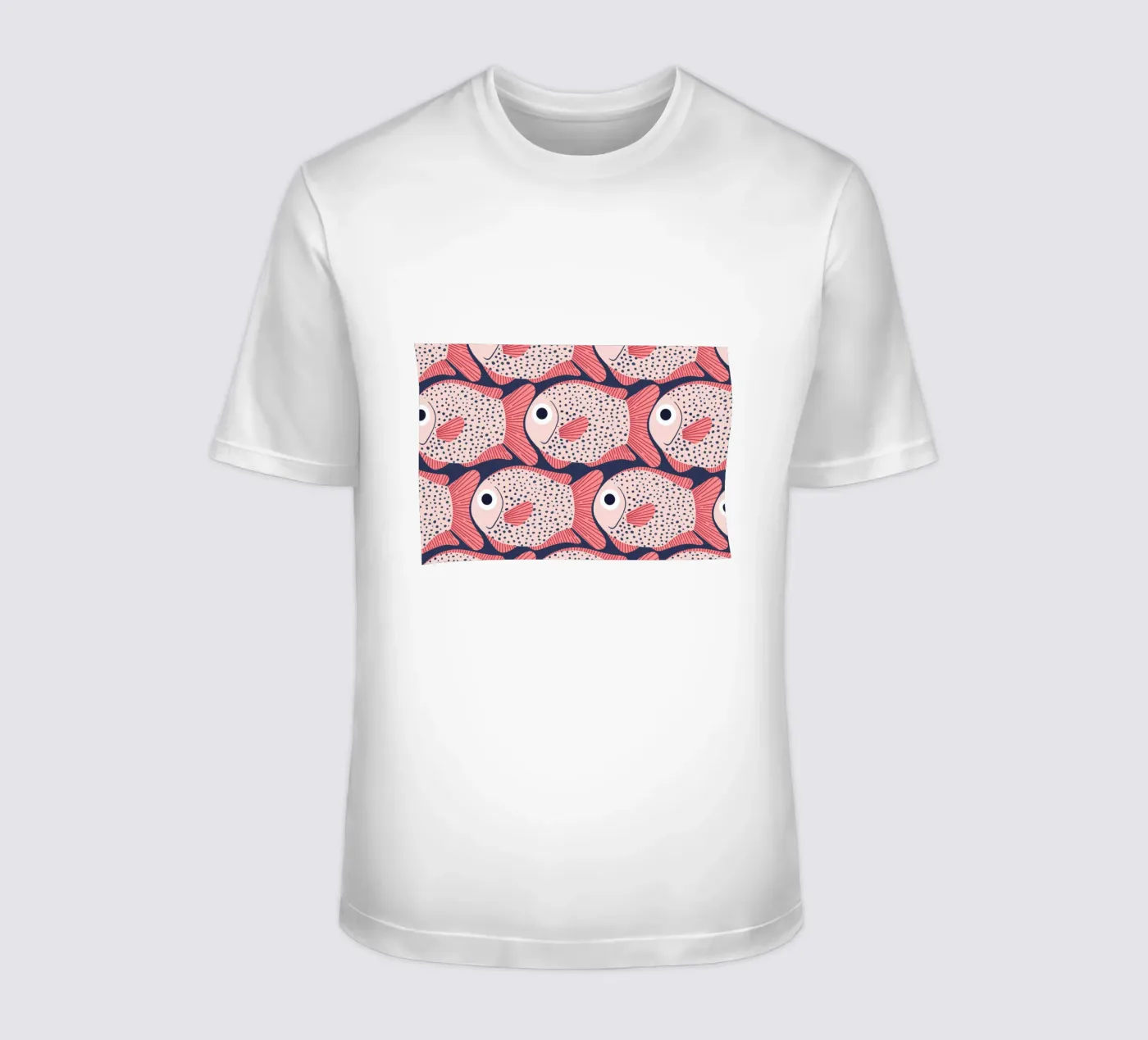 Pink Fish Pattern t-shirt da Laura Graves