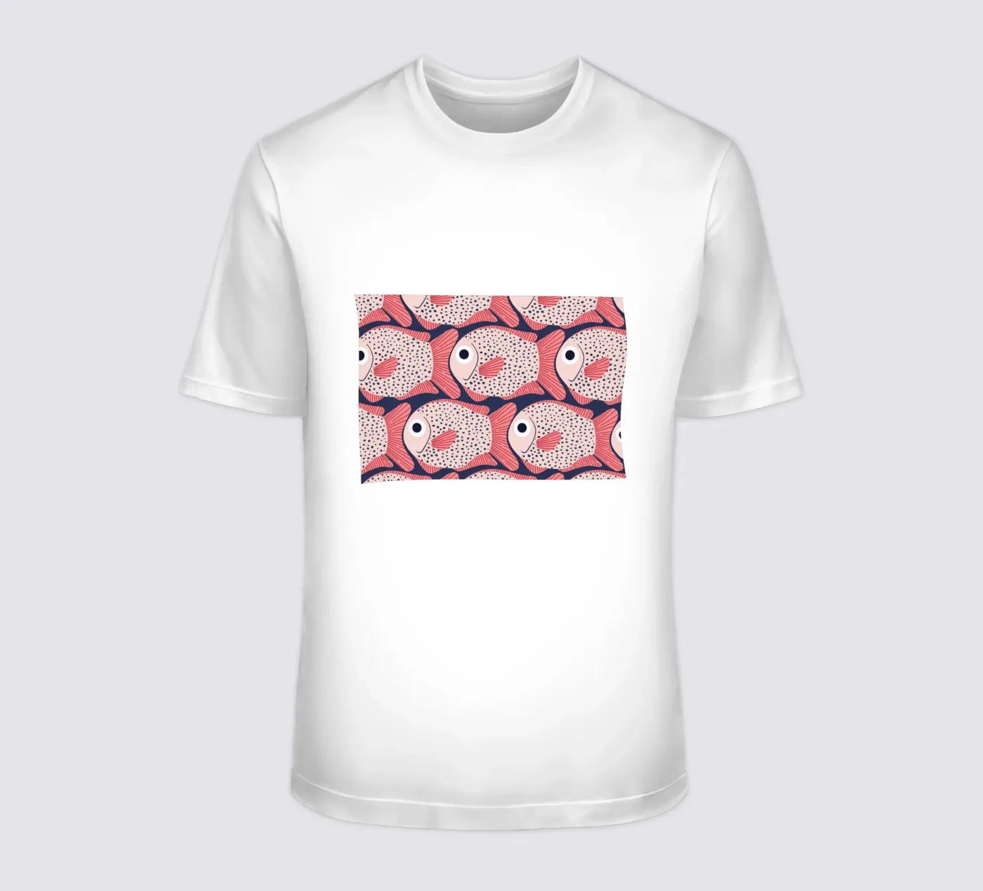 Pink Fish Pattern t-shirt da Laura Graves