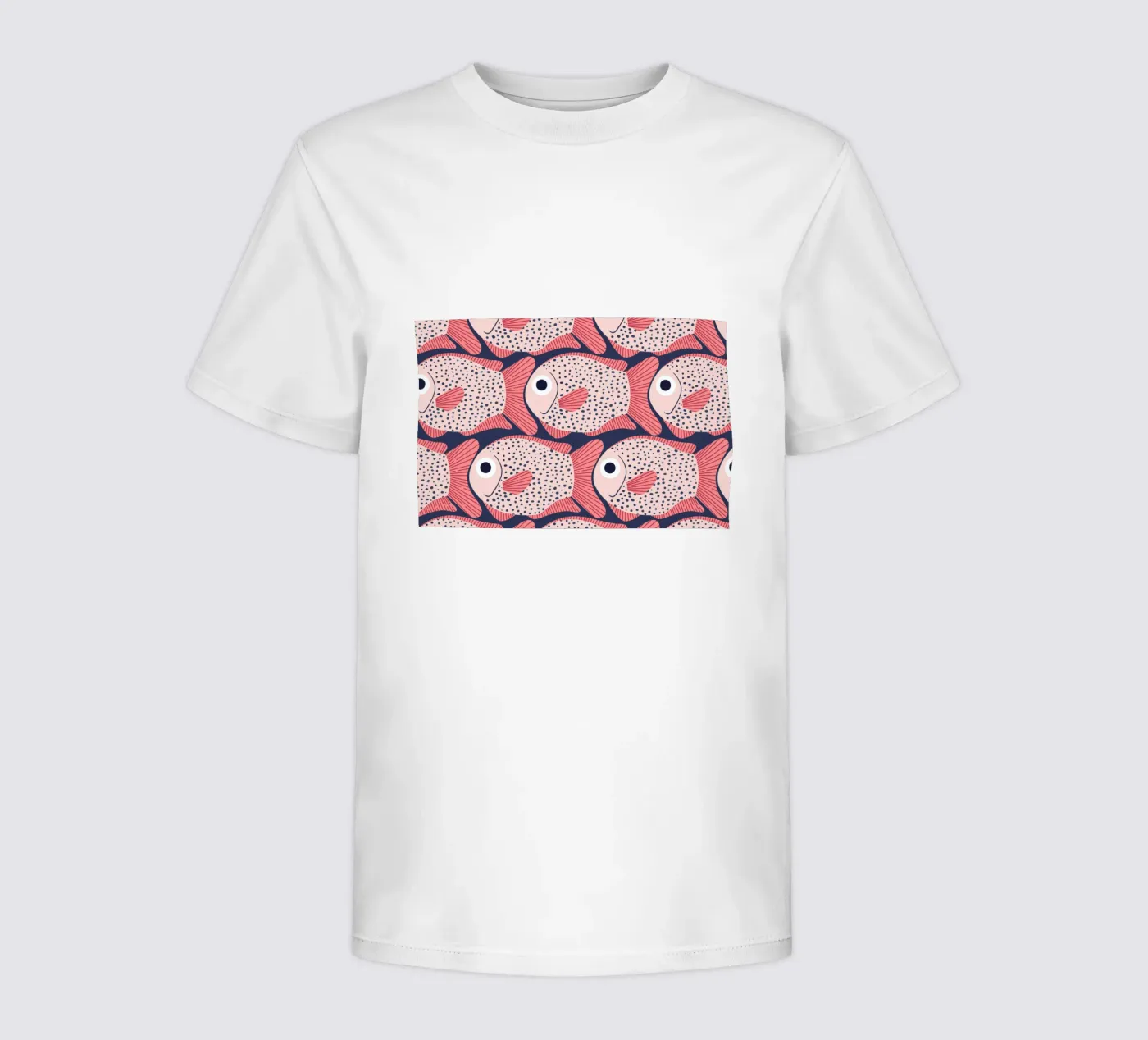 Pink Fish Pattern t-shirt bambini da Laura Graves