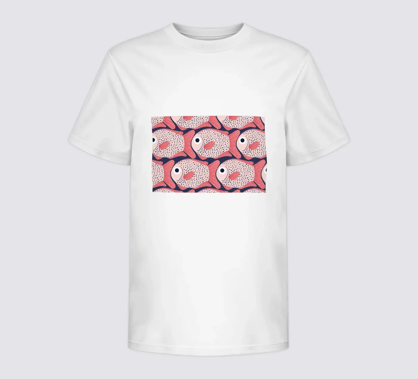 Pink Fish Pattern t-shirt bambini da Laura Graves
