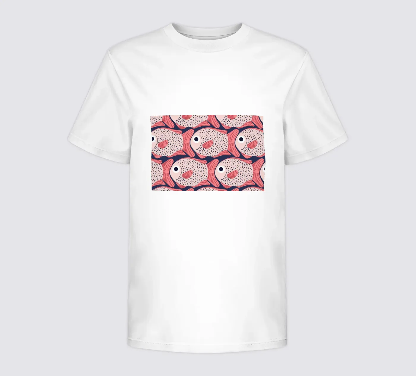 Pink Fish Pattern t-shirt bambini da Laura Graves