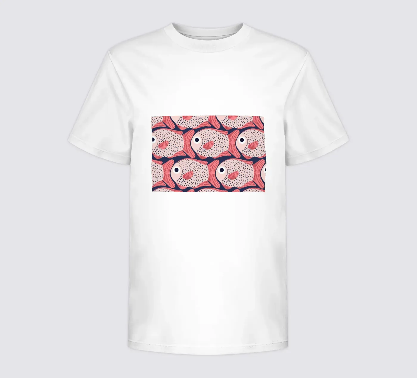 Pink Fish Pattern t-shirt bambini da Laura Graves