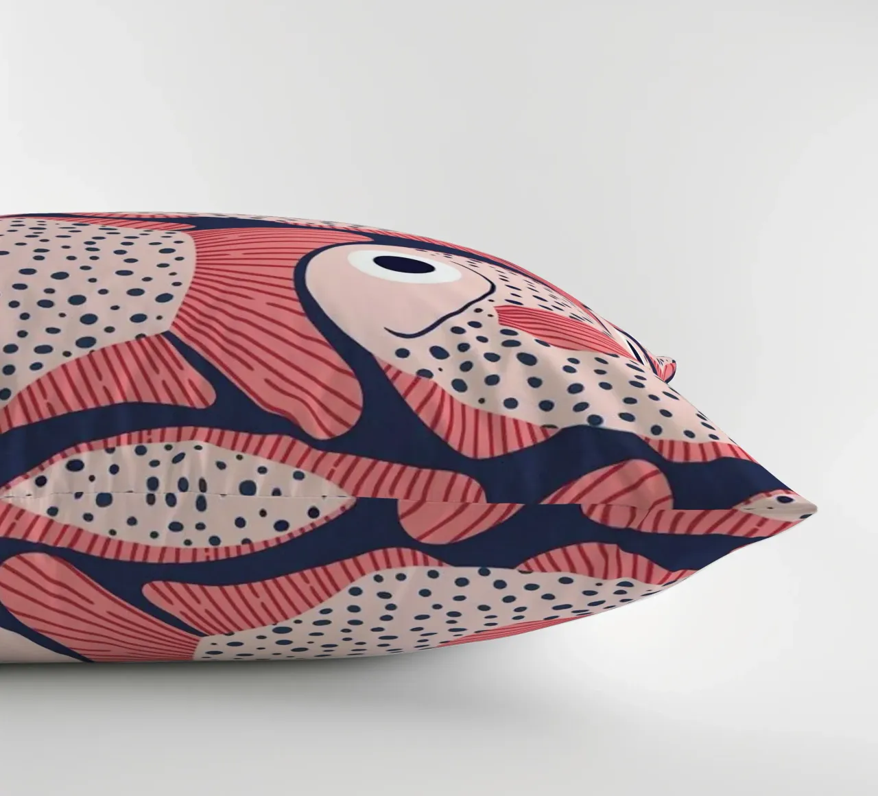 Pink Fish Pattern cuscino da Laura Graves