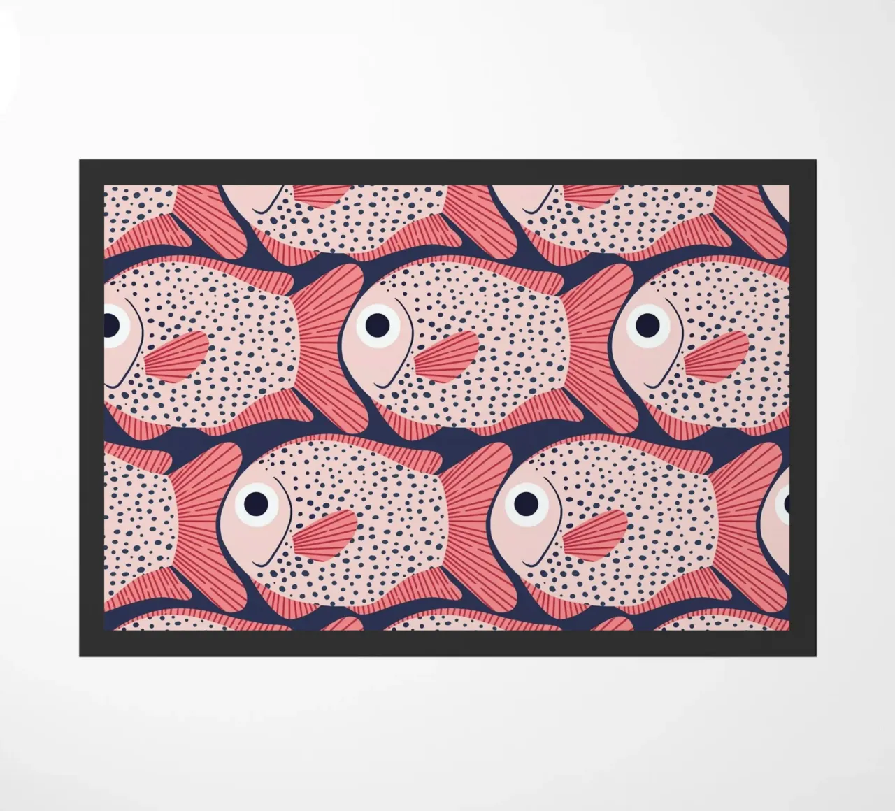 Pink Fish Pattern zerbino da Laura Graves