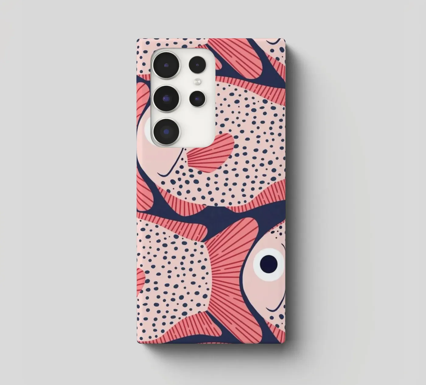 Pink Fish Pattern cover samsung da Laura Graves