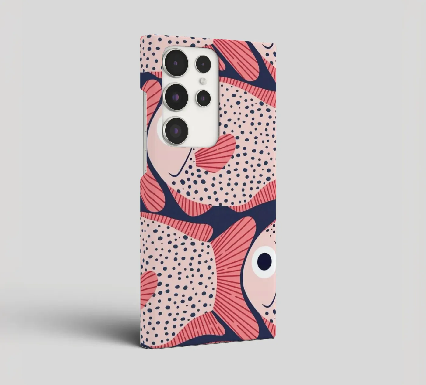 Pink Fish Pattern cover samsung da Laura Graves
