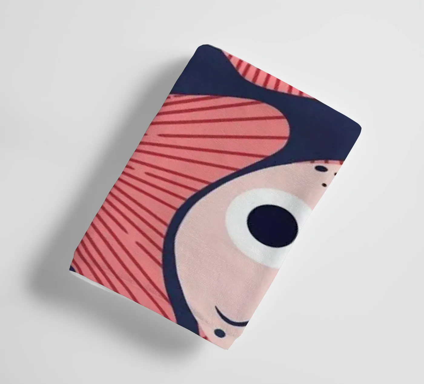Pink Fish Pattern towel by Laura Graves