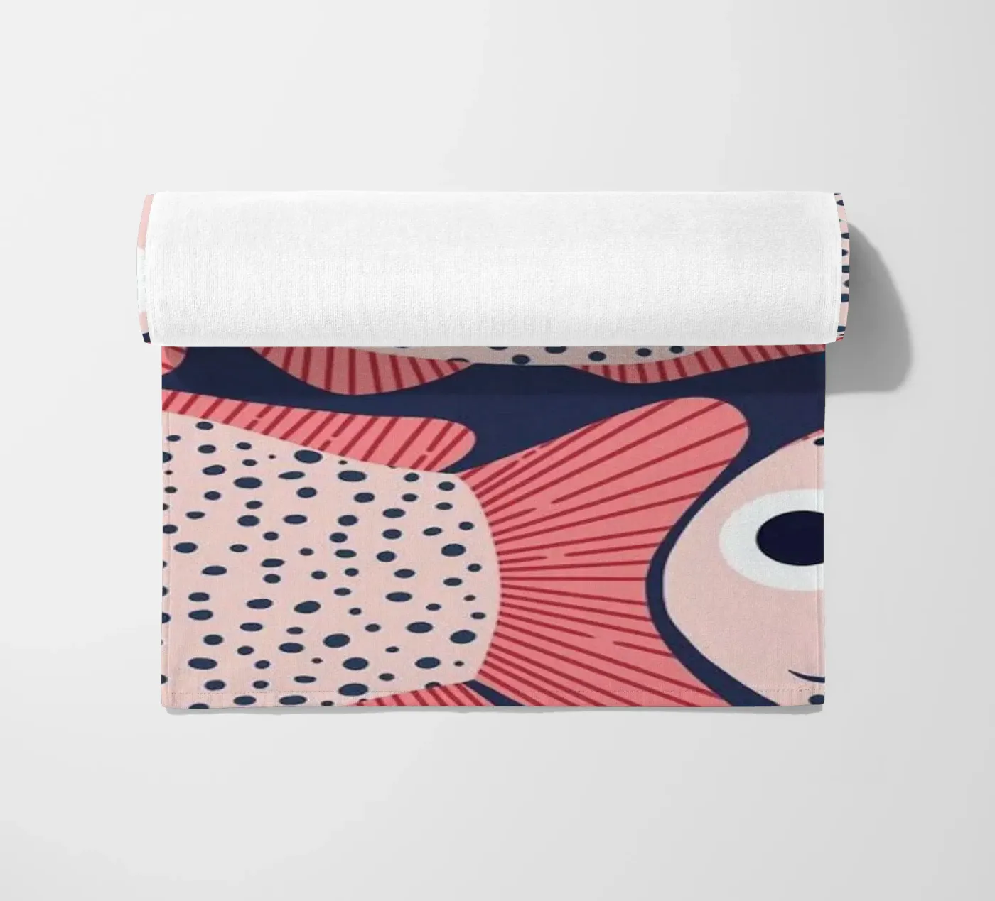 Pink Fish Pattern telo mare da Laura Graves