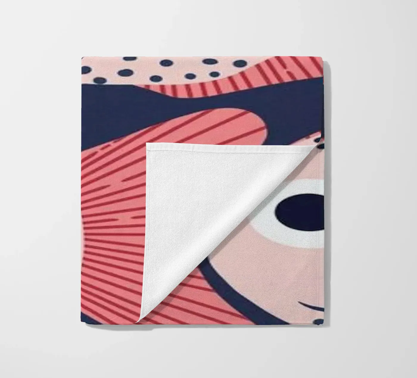 Pink Fish Pattern telo mare da Laura Graves