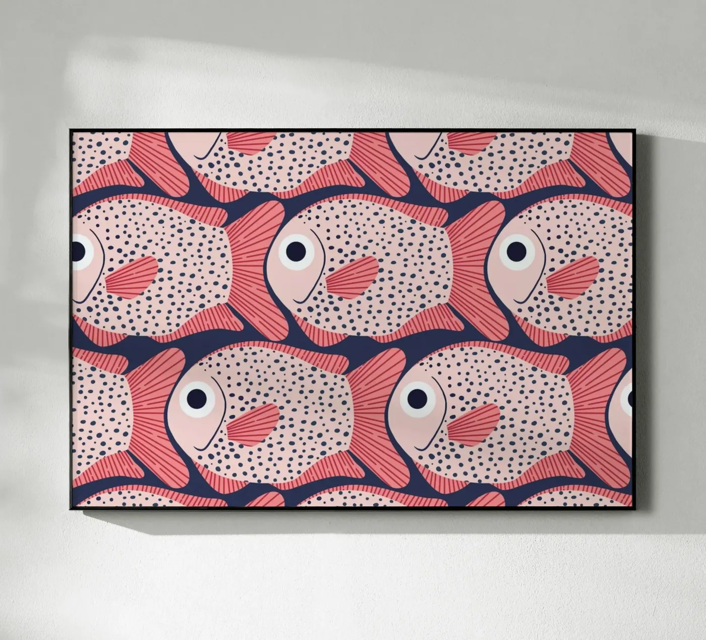 Pink Fish Pattern plexiglas de Laura Graves