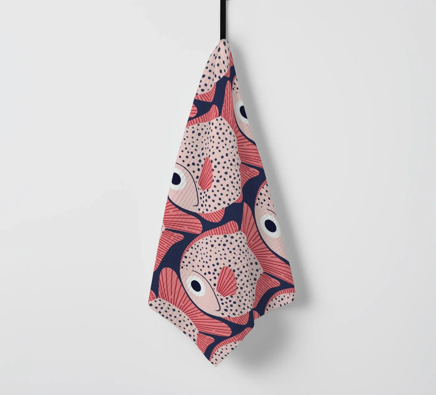 Pink Fish Pattern torchon de Laura Graves