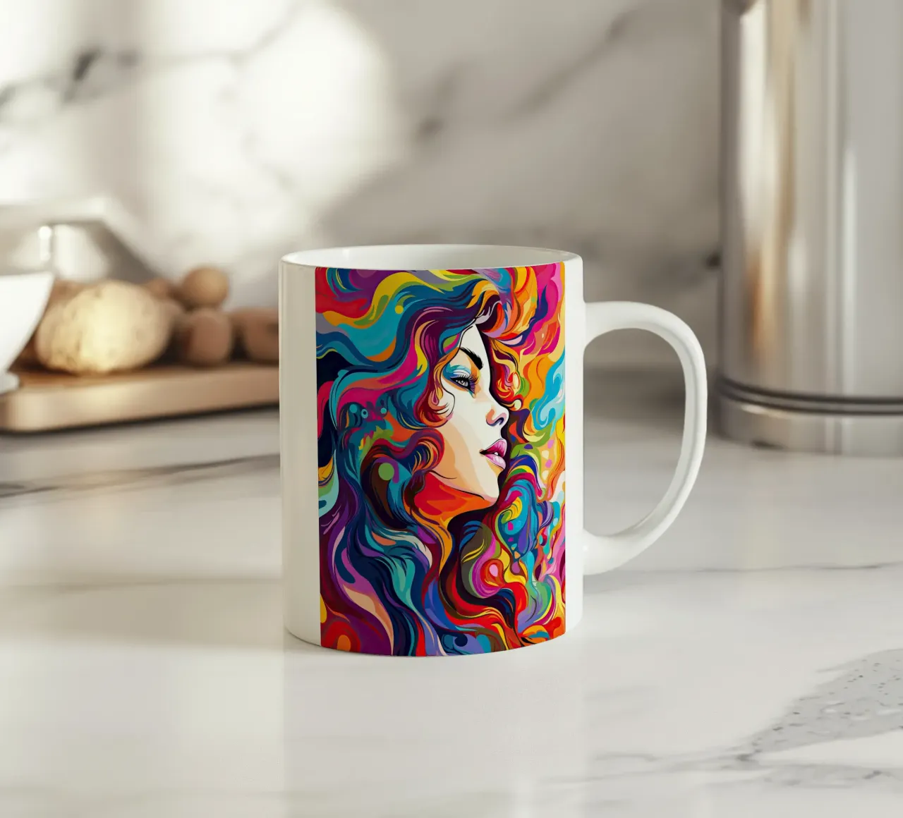 Capelli pieni di colori tazza in ceramica da Imagine