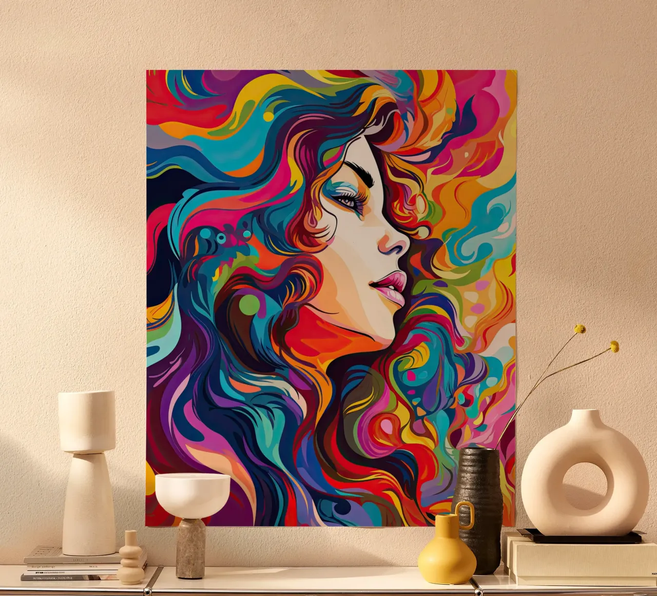 Des cheveux pleins de couleurs hahnemühle de Imagine