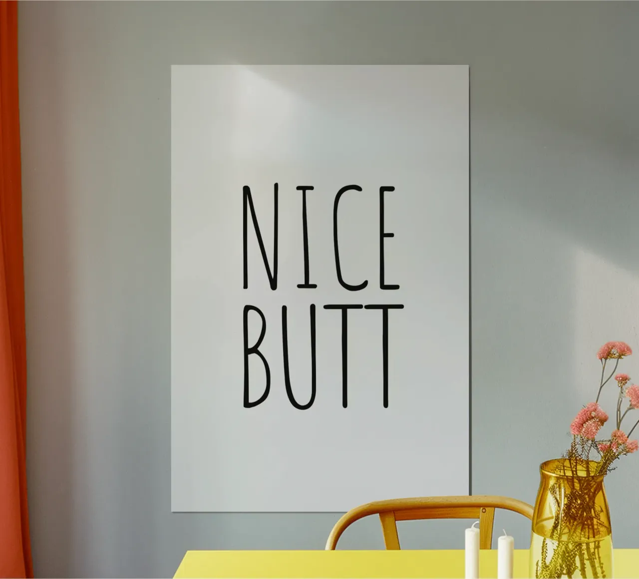 Nice Butt poster con telaio in plastica da Ayleen