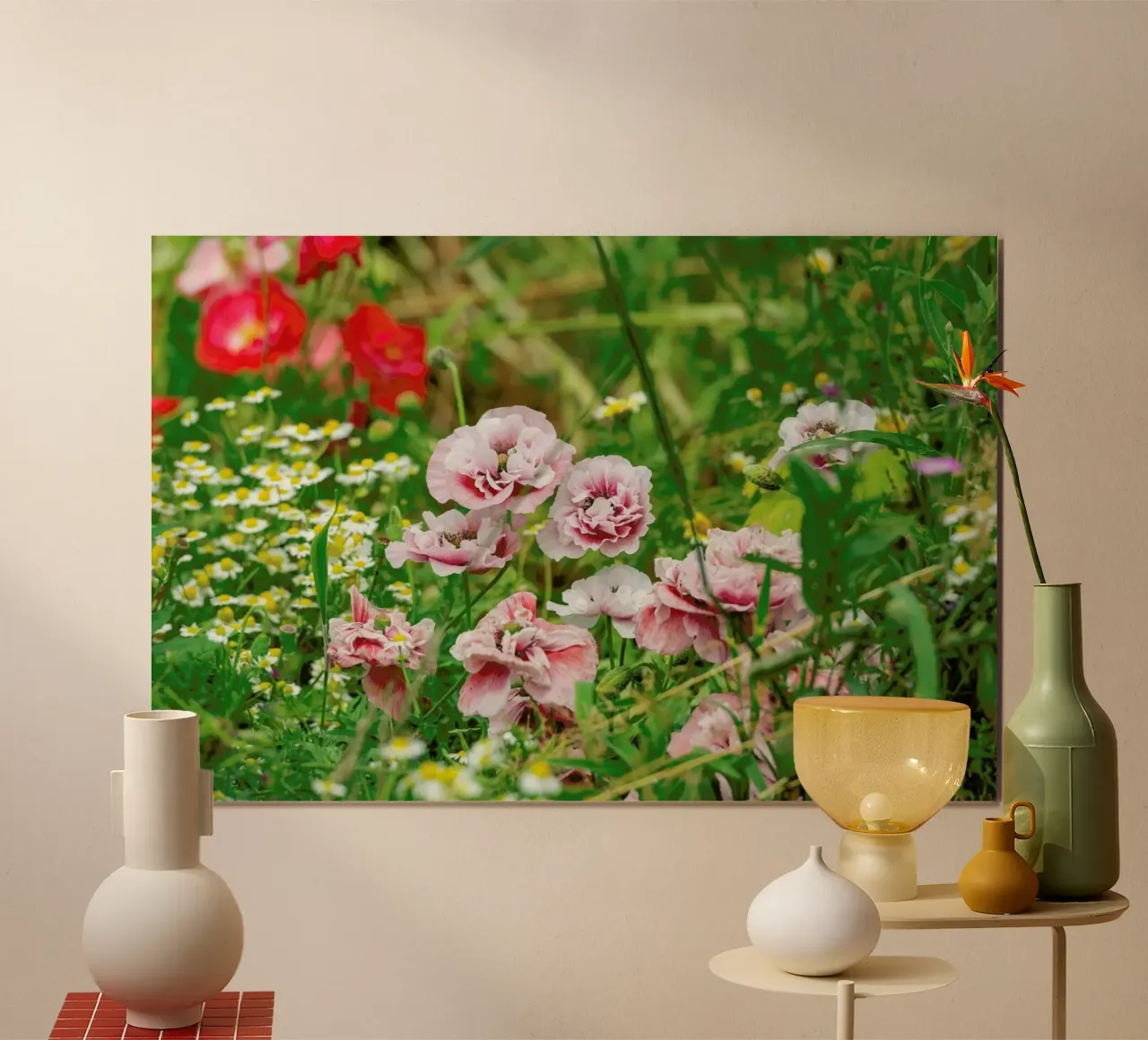 Romantic Pink Poppies poster da Curious Collections by Marielle Leenders