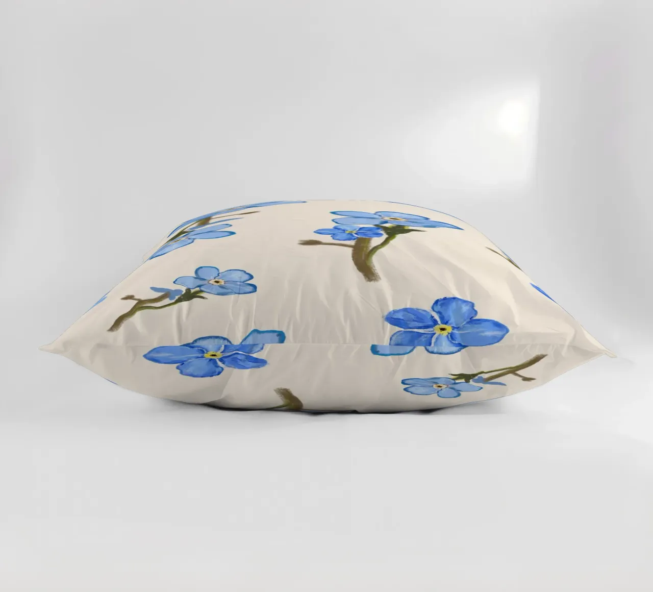 Fiori blu isolati cuscino da gulsengunel