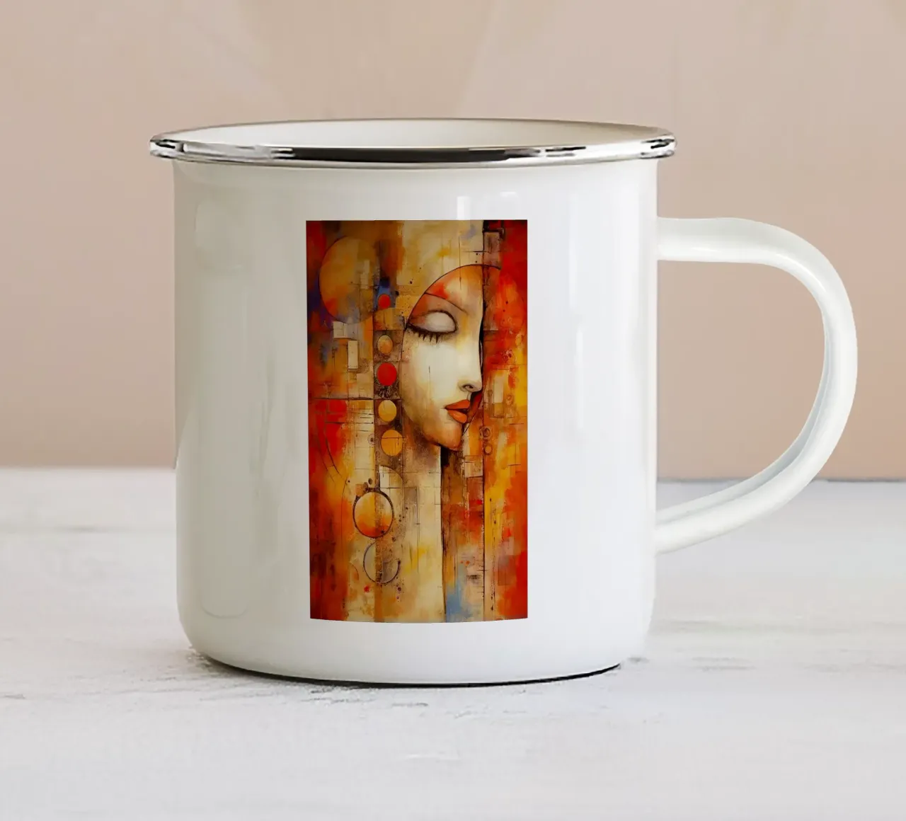 Arte da parete di Imagine tazza in smalto da Imagine