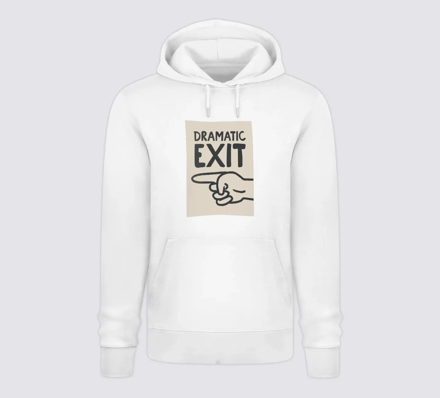 Dramatic Exit (Left) hoodie van Attaboy Dsgn