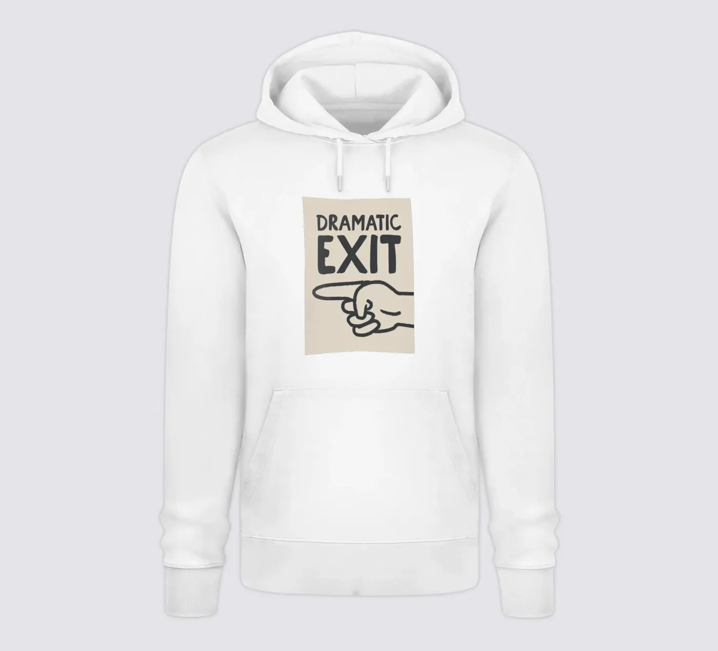 Dramatic Exit (Left) felpa con cappuccio da Attaboy Dsgn