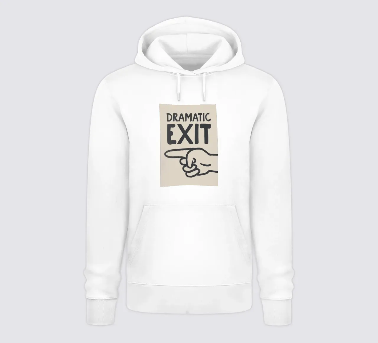 Dramatic Exit (Left) felpa con cappuccio da Attaboy Dsgn