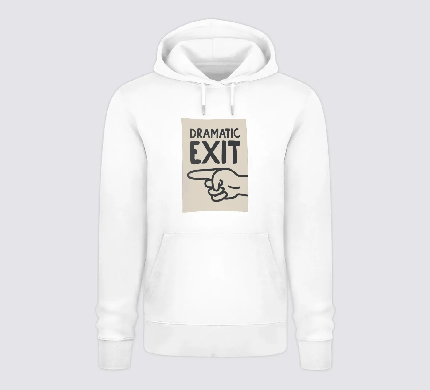 Dramatic Exit (Left) felpa con cappuccio da Attaboy Dsgn