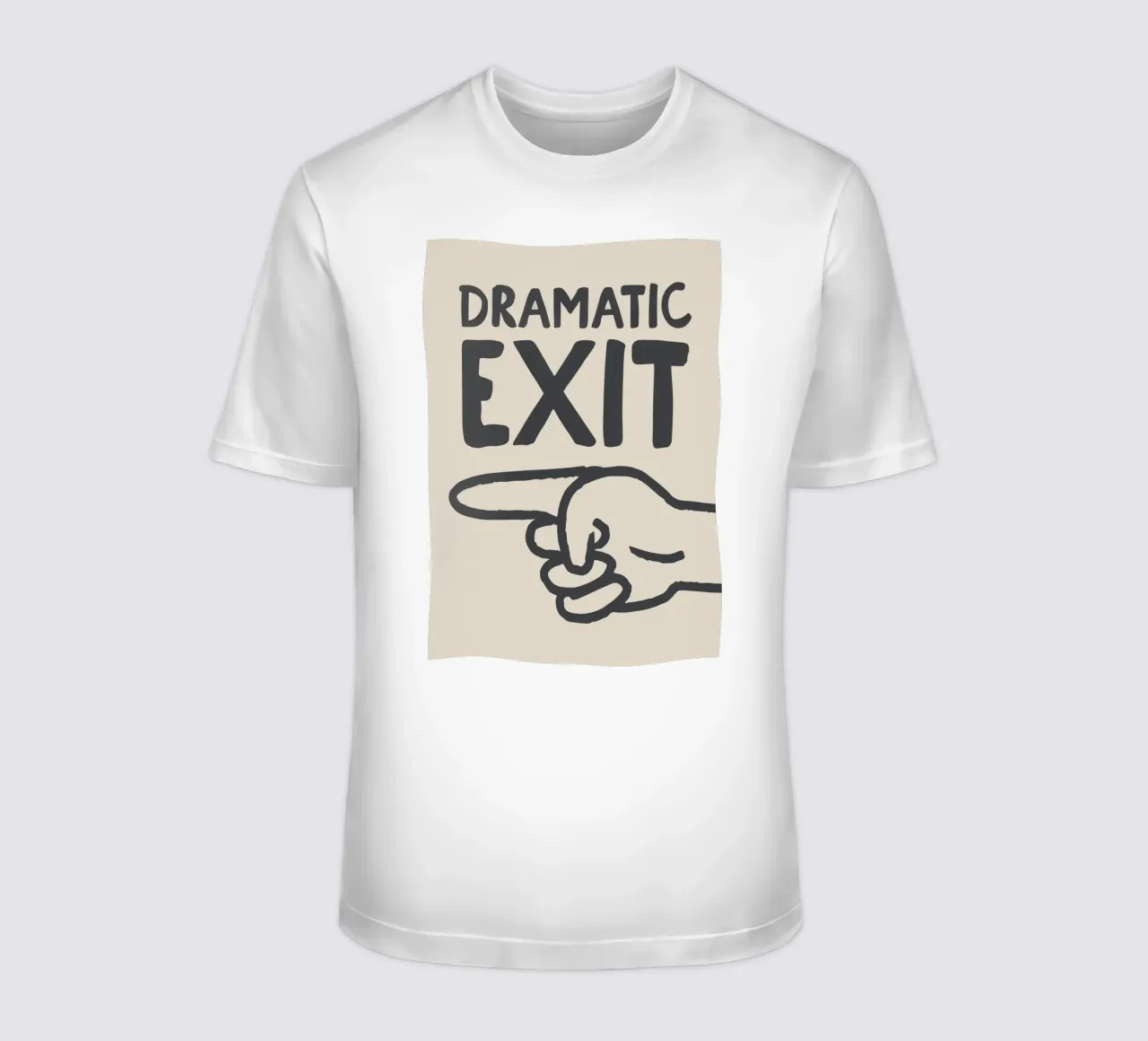 Dramatic Exit (Left) t-shirt da Attaboy Dsgn
