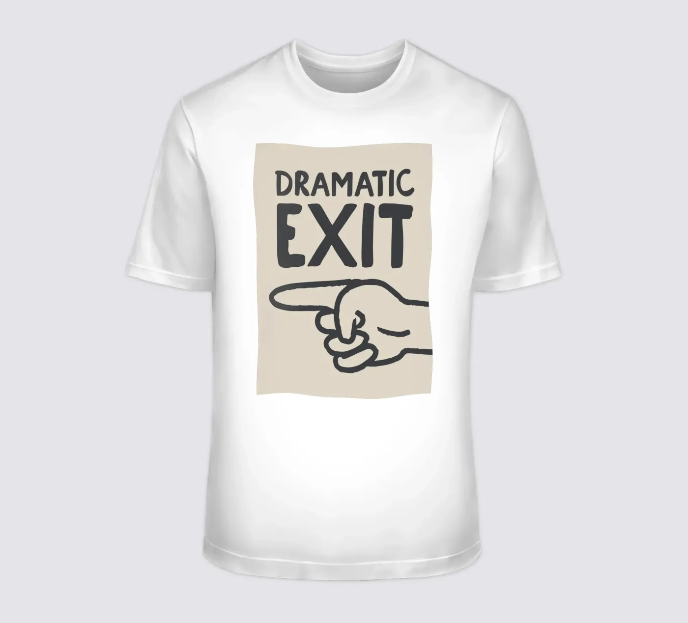 Dramatic Exit (Left) t-shirt da Attaboy Dsgn