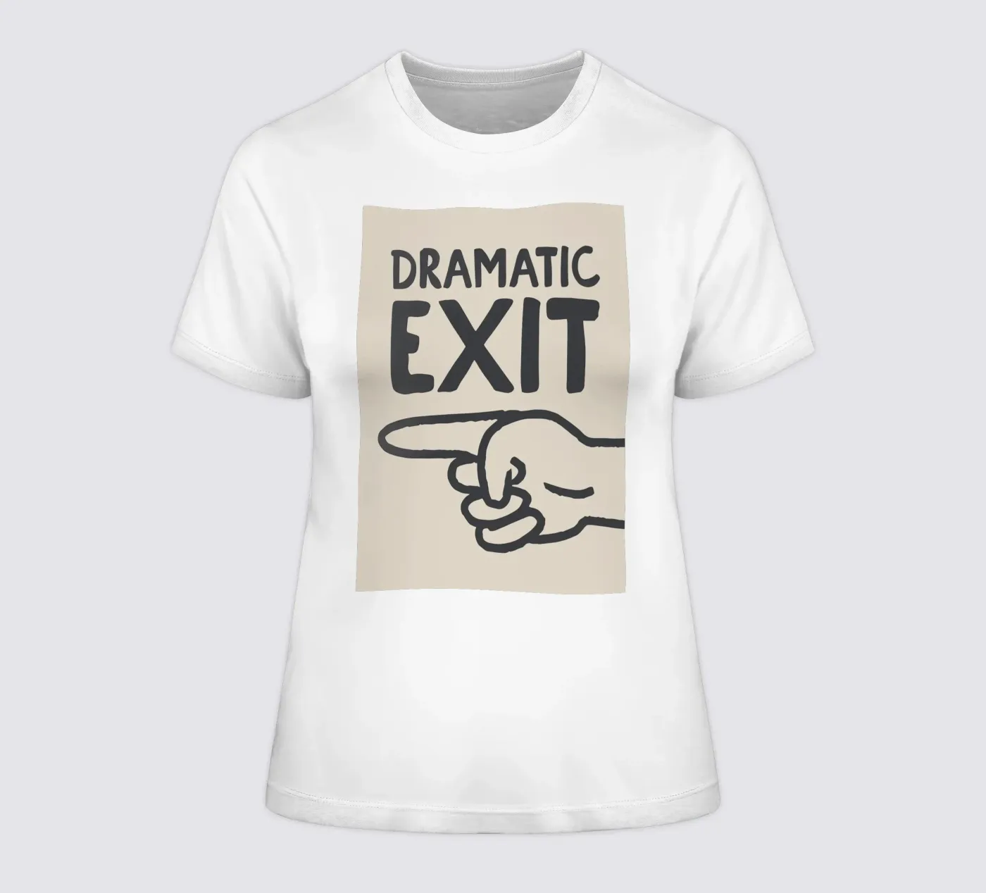 Dramatic Exit (Left) t-shirt da donna da Attaboy Dsgn
