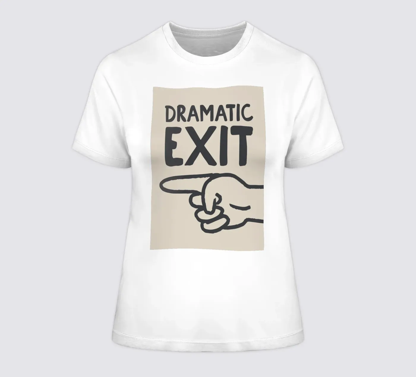 Dramatic Exit (Left) t-shirt da donna da Attaboy Dsgn