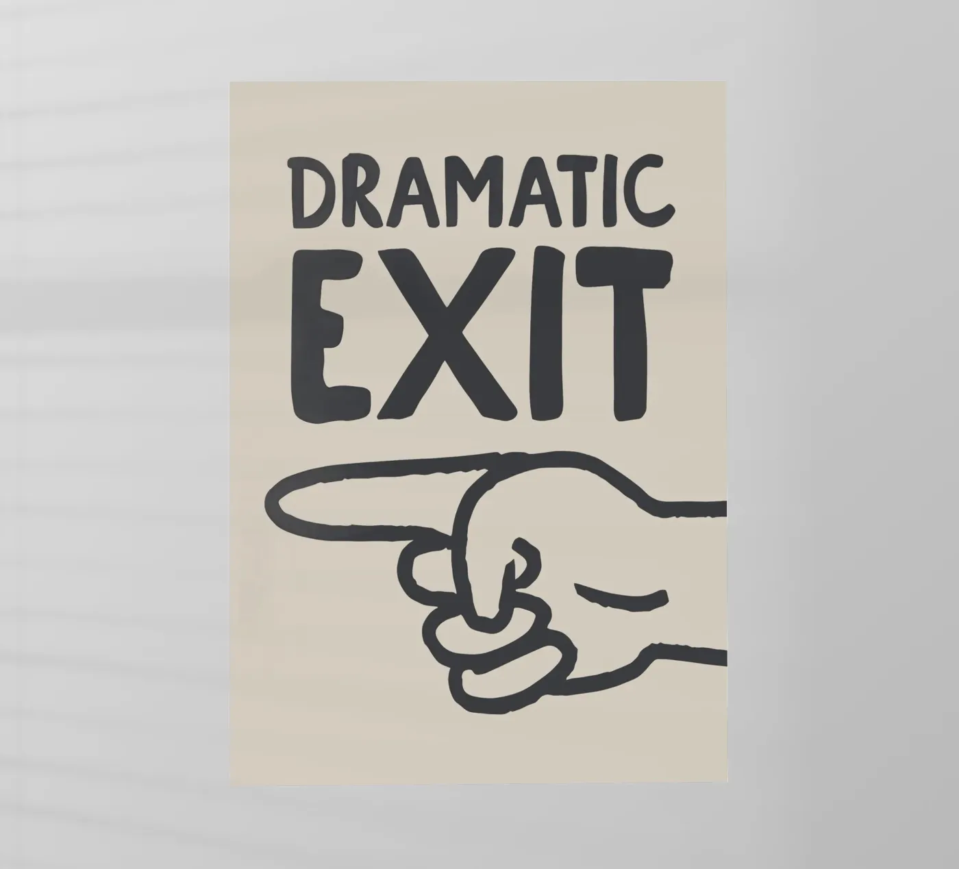 Dramatic Exit (Left) backlit folie van Attaboy Dsgn