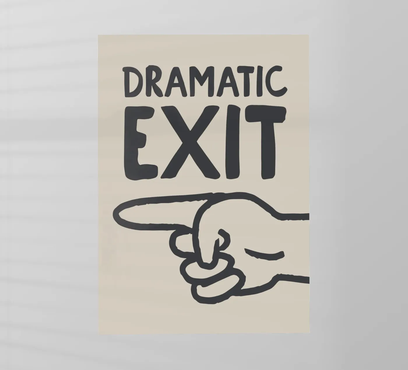 Dramatic Exit (Left) pellicola backlit da Attaboy Dsgn