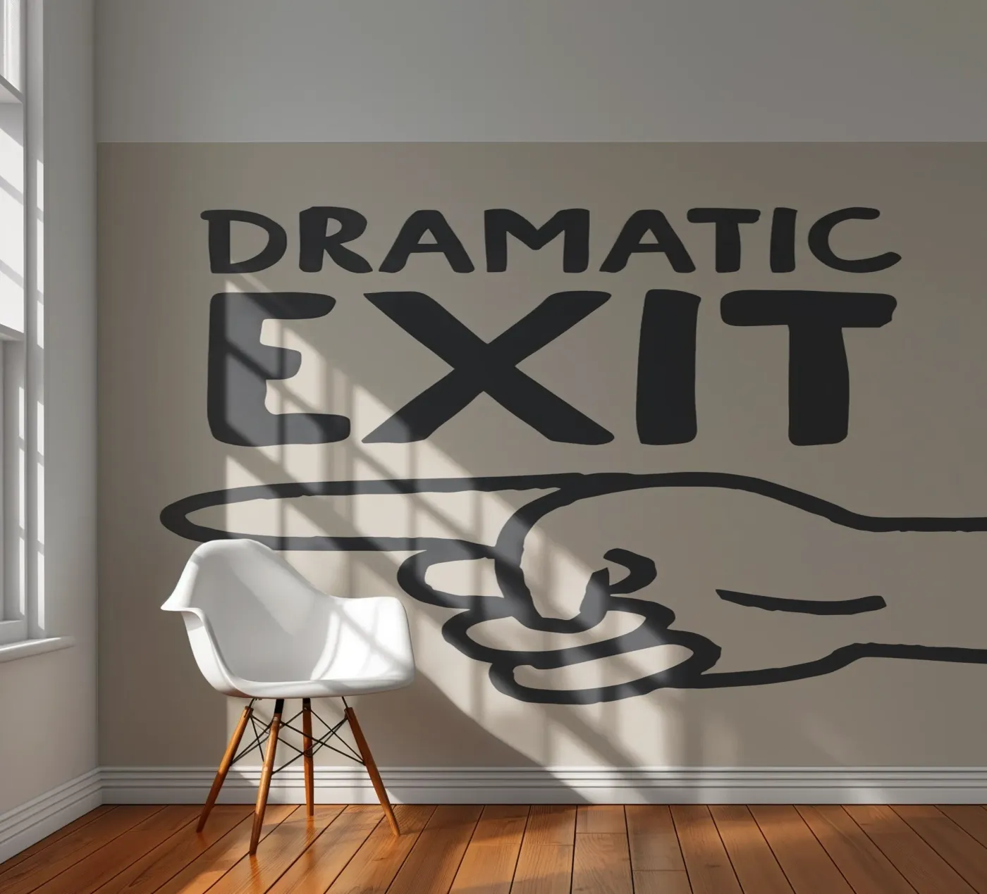 Dramatic Exit (Left) fotobehang van Attaboy Dsgn