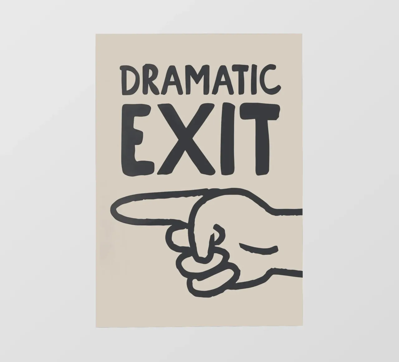 Dramatic Exit (Left) fotobehang van Attaboy Dsgn