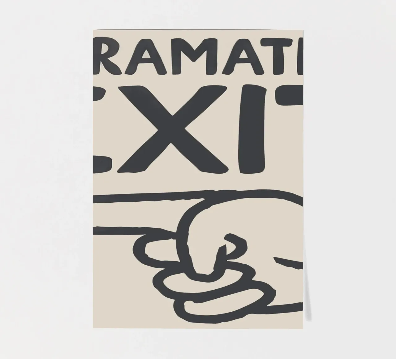 Dramatic Exit (Left) sticker sheet by Attaboy Dsgn