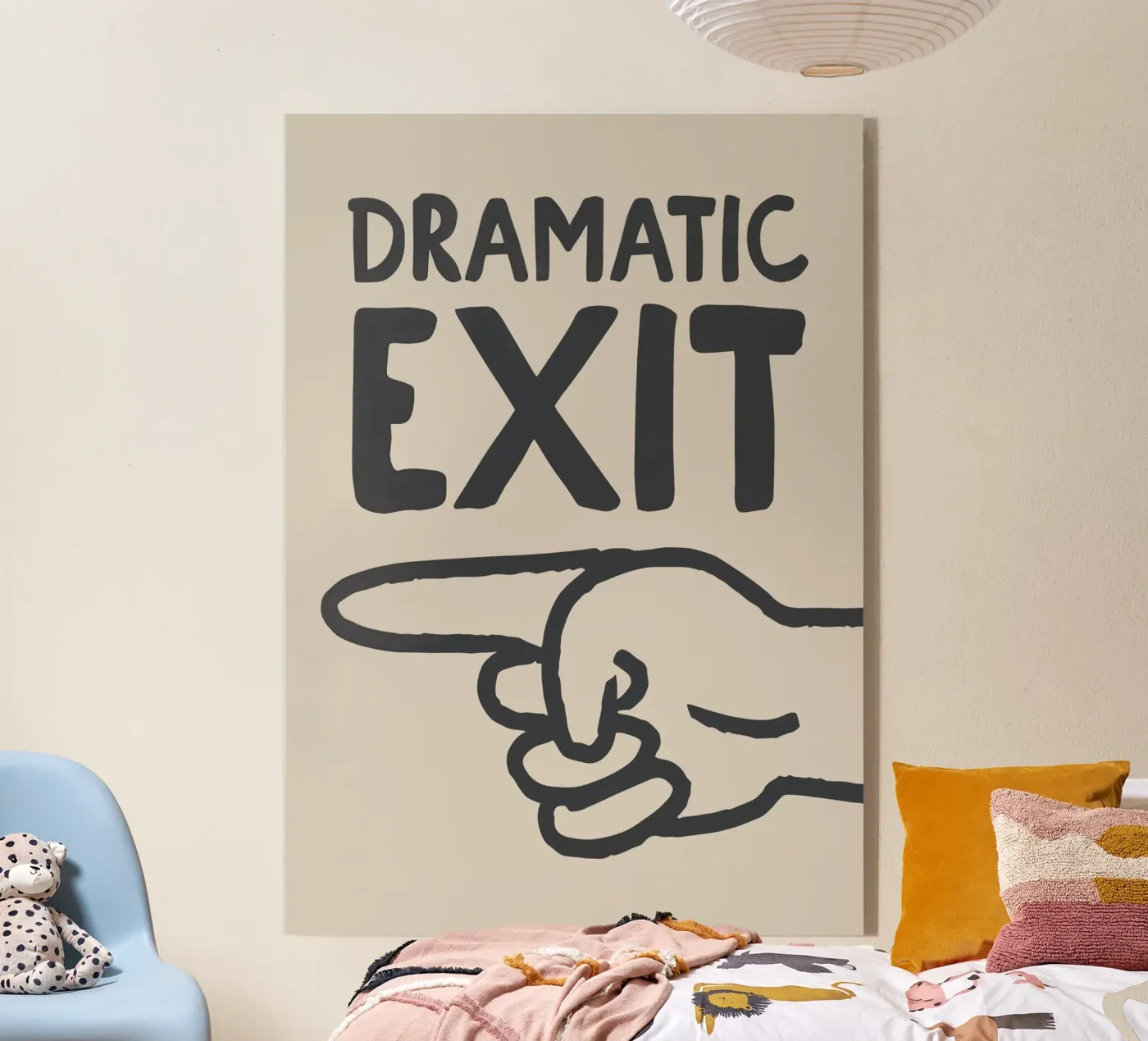 Dramatic Exit (Left) Acryl-Glas von Attaboy Dsgn