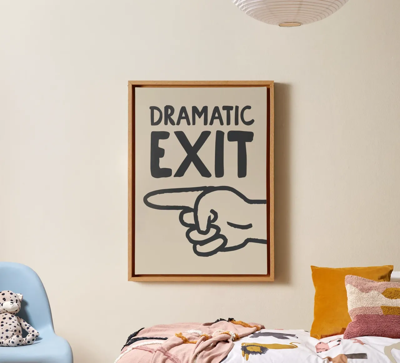 Dramatic Exit (Left) tela da Attaboy Dsgn