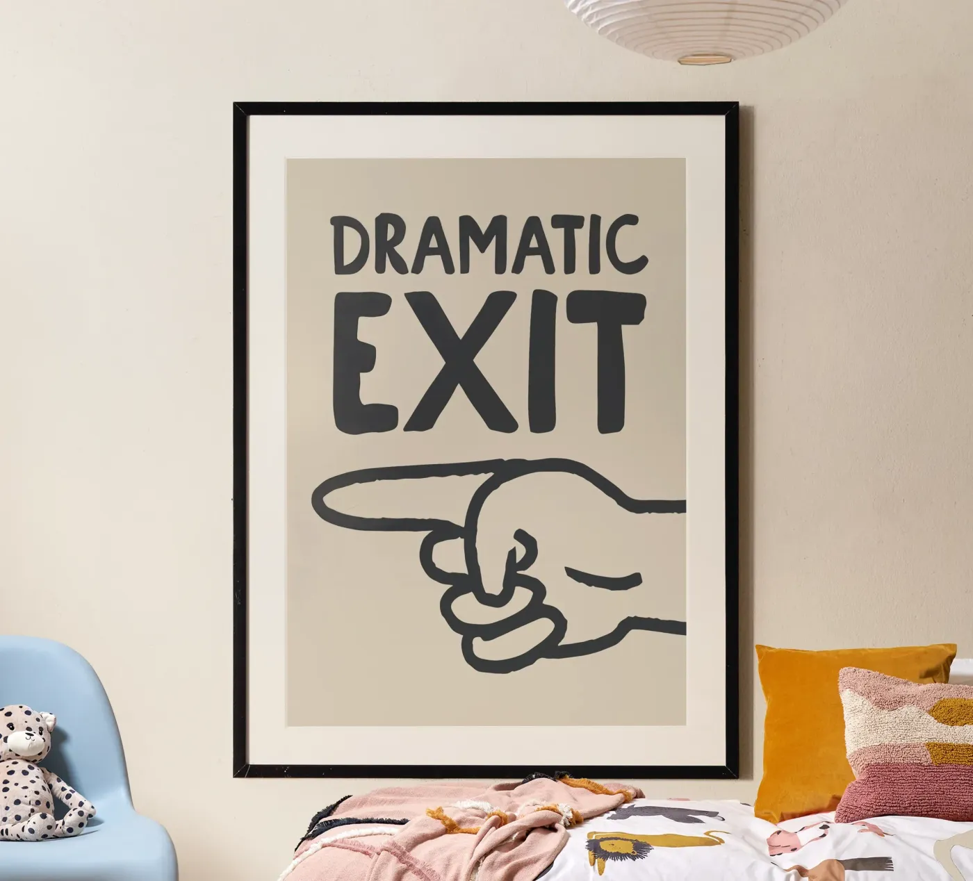 Dramatic Exit (Left) Poster von Attaboy Dsgn