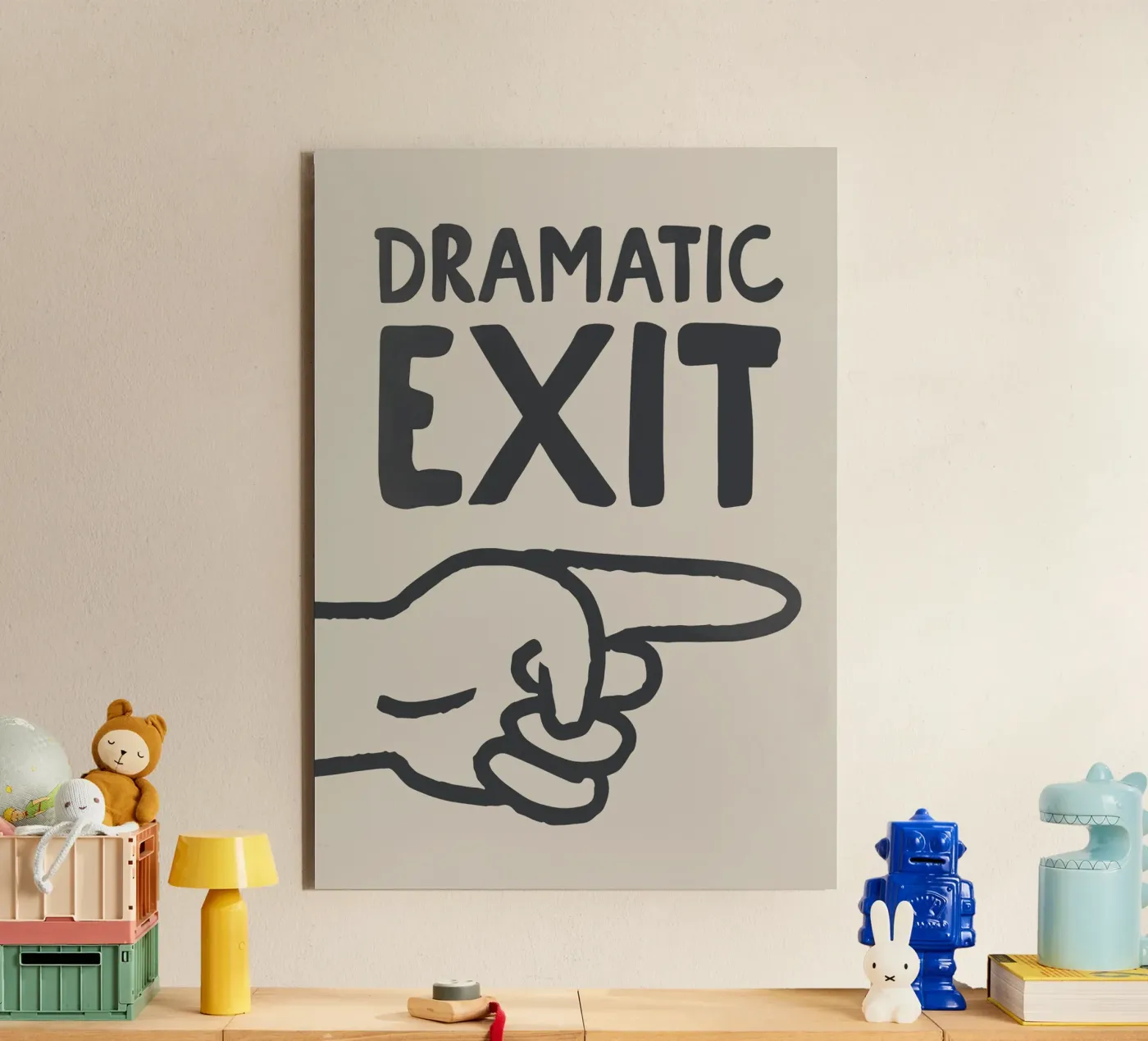 Dramatic Exit Sign (Right) pannello forex da Attaboy Dsgn