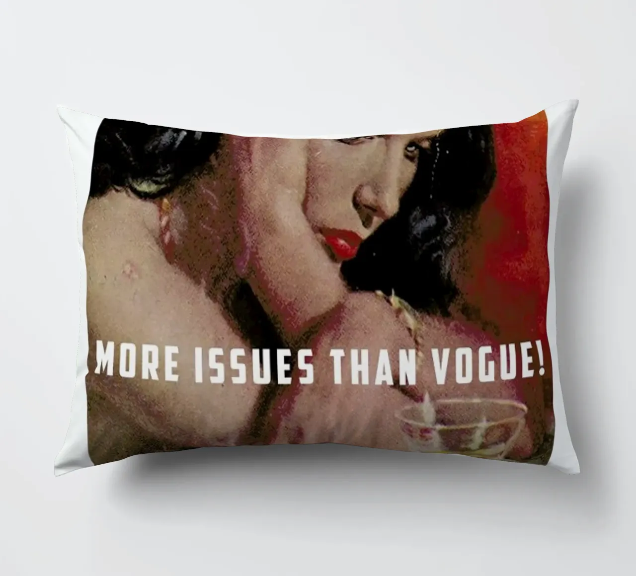 More Issues Than Vogue! cuscino da Gallery Print and Art Limited